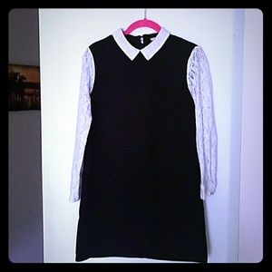 Collared lace dress